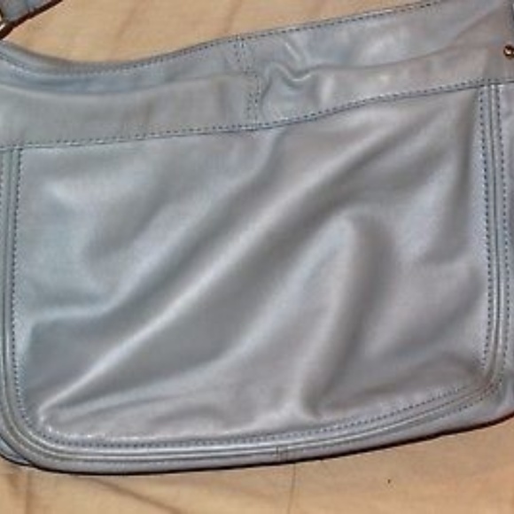 COACH Light Blue Soft leather Carly Hobo Handbag - Picture 5 of 6